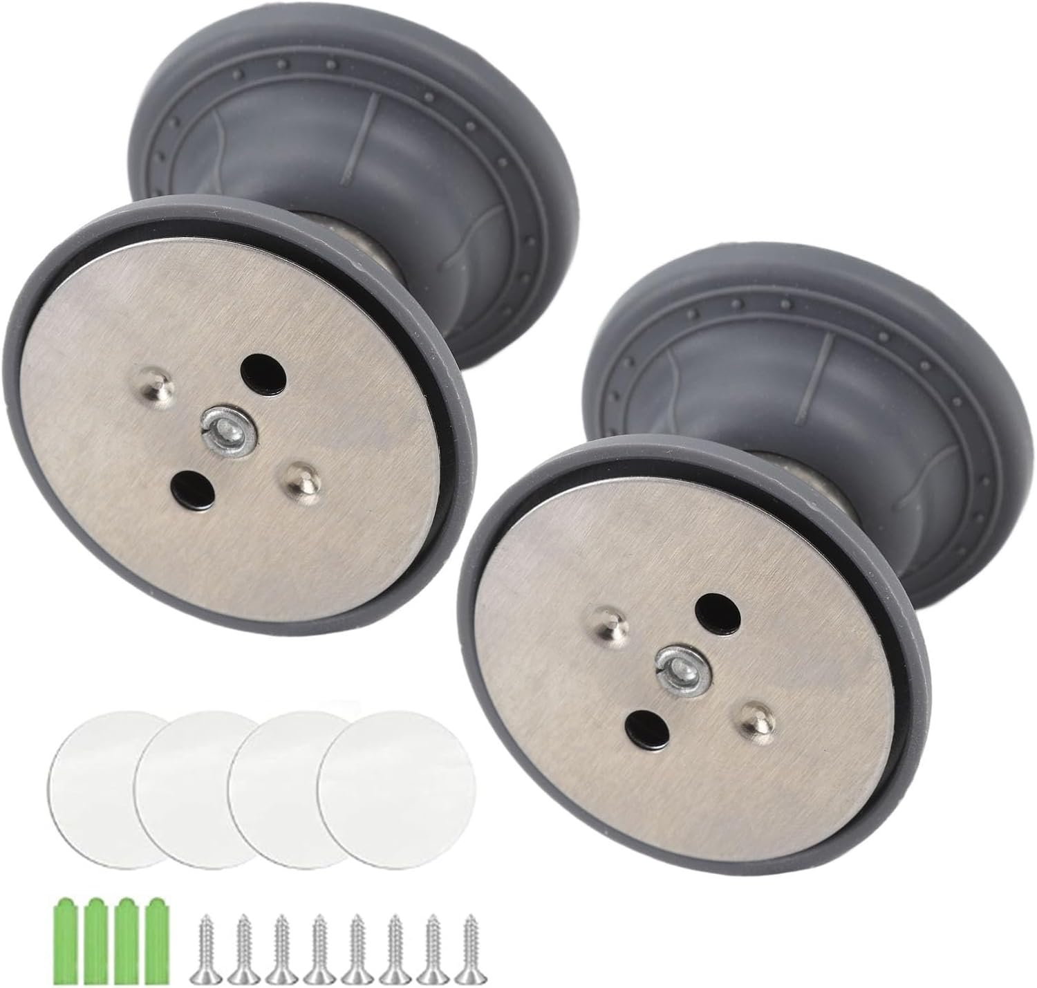 Pair of RV Magnetic Door Catch, RV Door Holder Latch RV Door Catch Latch Heavy Duty Baggage Door Catch for Motorhome, Travel Trailer, with Strong Magnetic Suction (Grey) image number 4