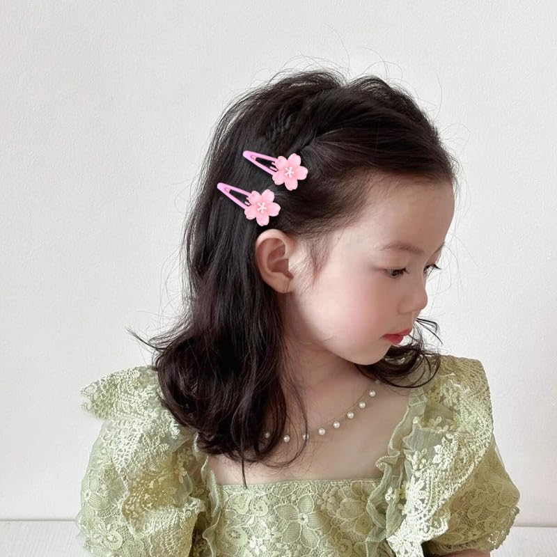 Pack of 10 Flower Hair Clips Jelly Flowers Hair Clips Women'S Sakura Flower Hair Clip Hair Clips Y2K Side Pony Hair Clip Flower Candy Coloured Hair Clips Girls Hair Clips Hair Accessories image number 1