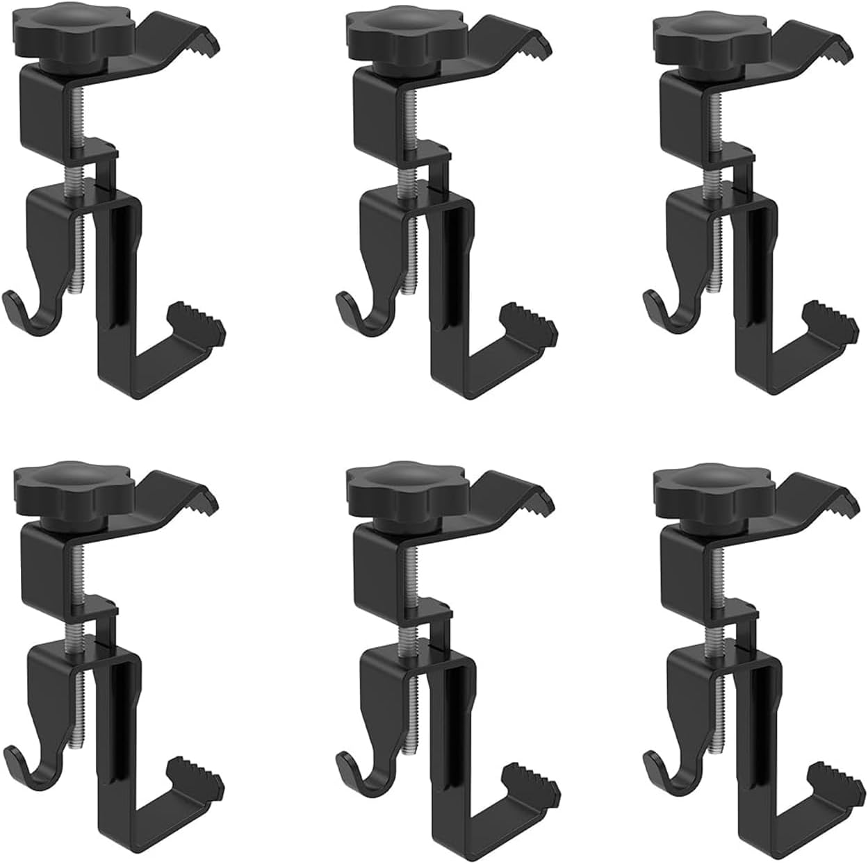 Yharnamite 6 Pcs Brick Hanger Clamp, Adjustable Brick Hooks Heavy Duty Stainless Steel Brick Hanger, No Drill, Nail Holes, Screws, Brick Wall Clips for Outdoor Hanging Pictures image number 1