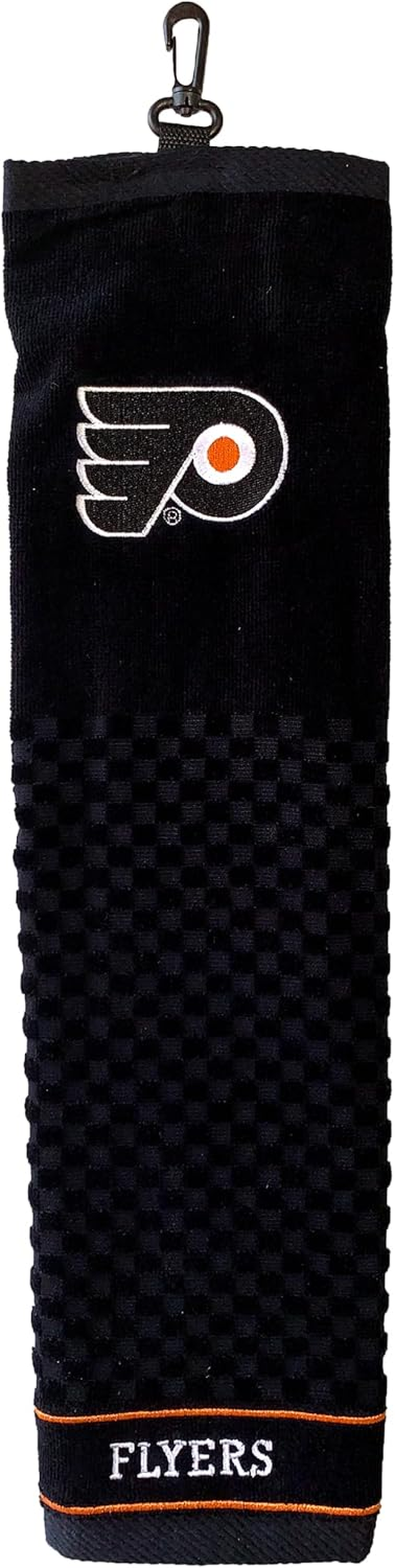 Team Golf NHL Embroidered Golf Towel, Checkered Scrubber Design, Embroidered Logo image number 3
