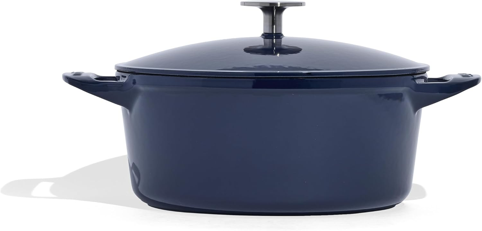 Made in Cookware - Dutch Oven 5.5 Quart - Blue - Enameled Cast Iron - Exceptional Heat Retention & Durability - Professional Cookware - Crafted in France - Induction Compatible image number 4