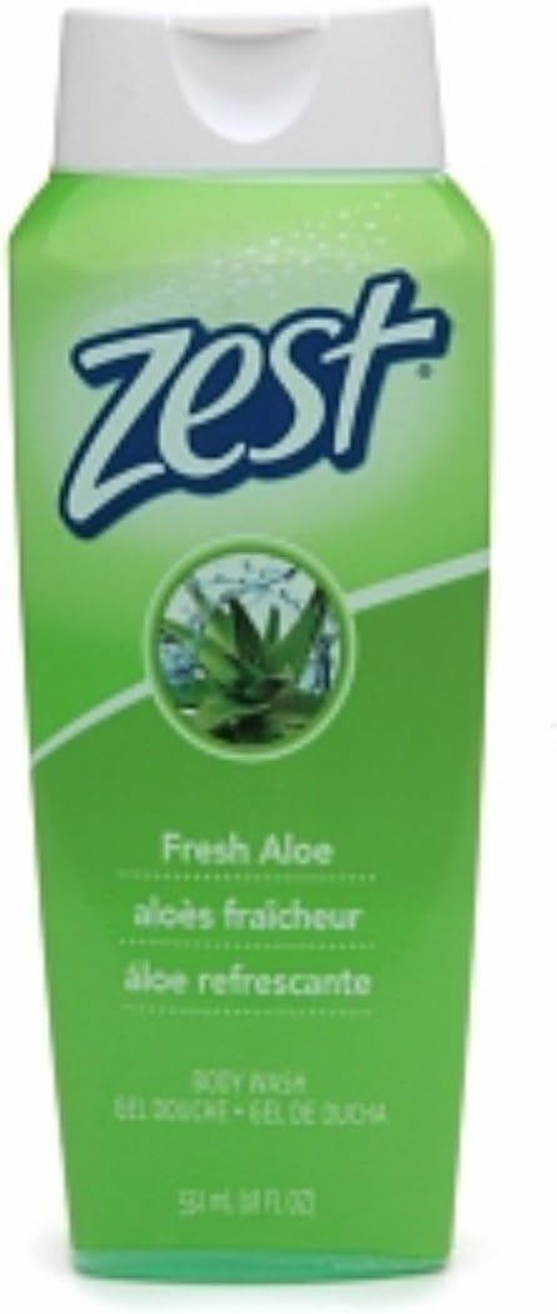 Zest Body Wash Fresh Aloe 18 Oz (Pack of 12)