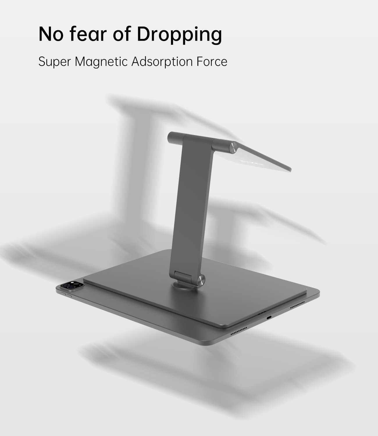 KU XIU Foldable Magnetic Stand for Ipad Pro 11'', Portable 360 Adjustable Desktop Holder Compatible with Ipad Air 4Th/5Th and Pro 1St/2Nd/3Rd/4Th Gen image number 2