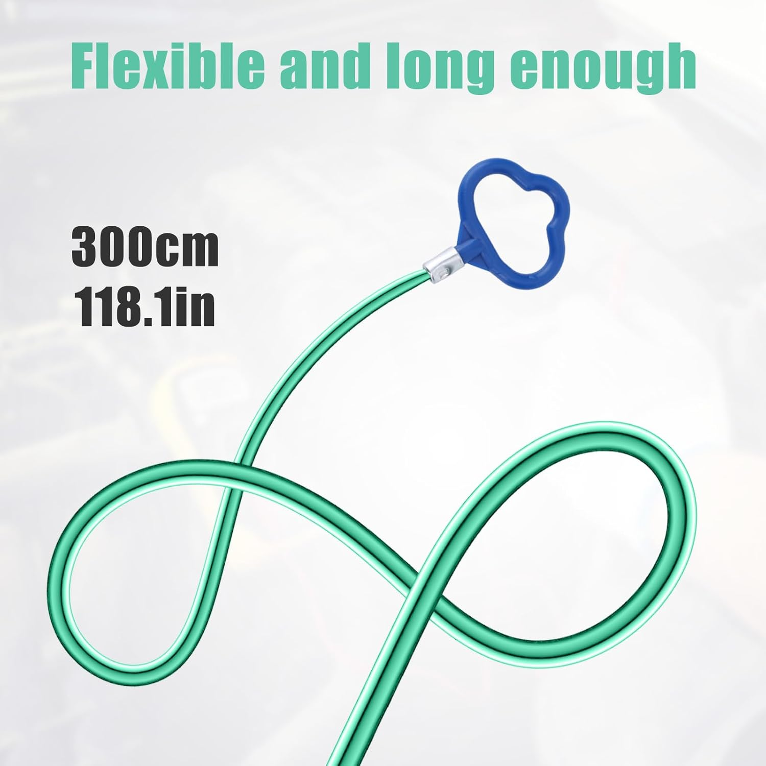 BOXOB Auto Sunroof Drain Brush with 2 Cleaning Brushes, 118In Long Pipe Cleaners Flexible Soft Drain Cleaning Brush for Car Sunroof Trunk Wiper Hole image number 5