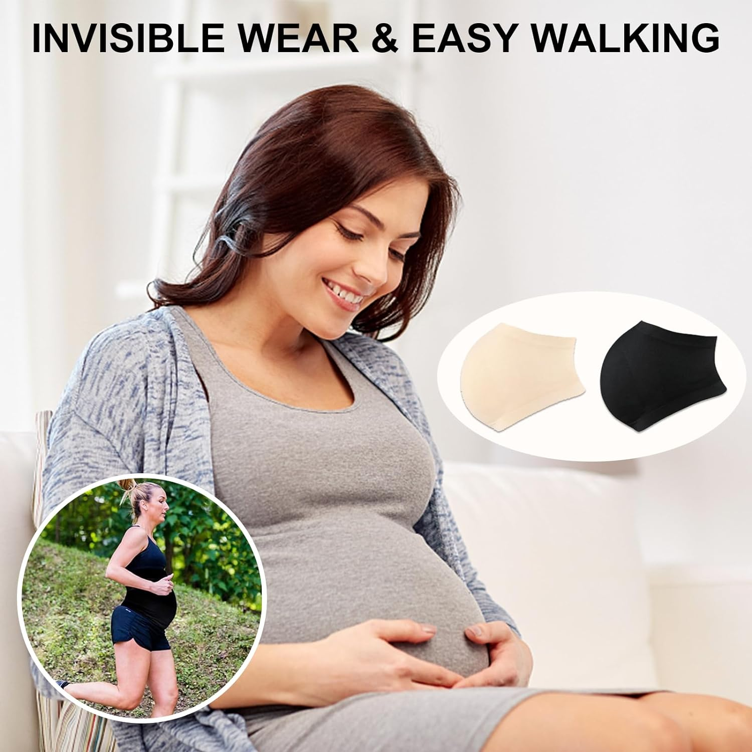 Belly Band for Pregnancy, Seamless Maternity Belly Band, Soft and Comfortable Pregnancy Support Belly Belt