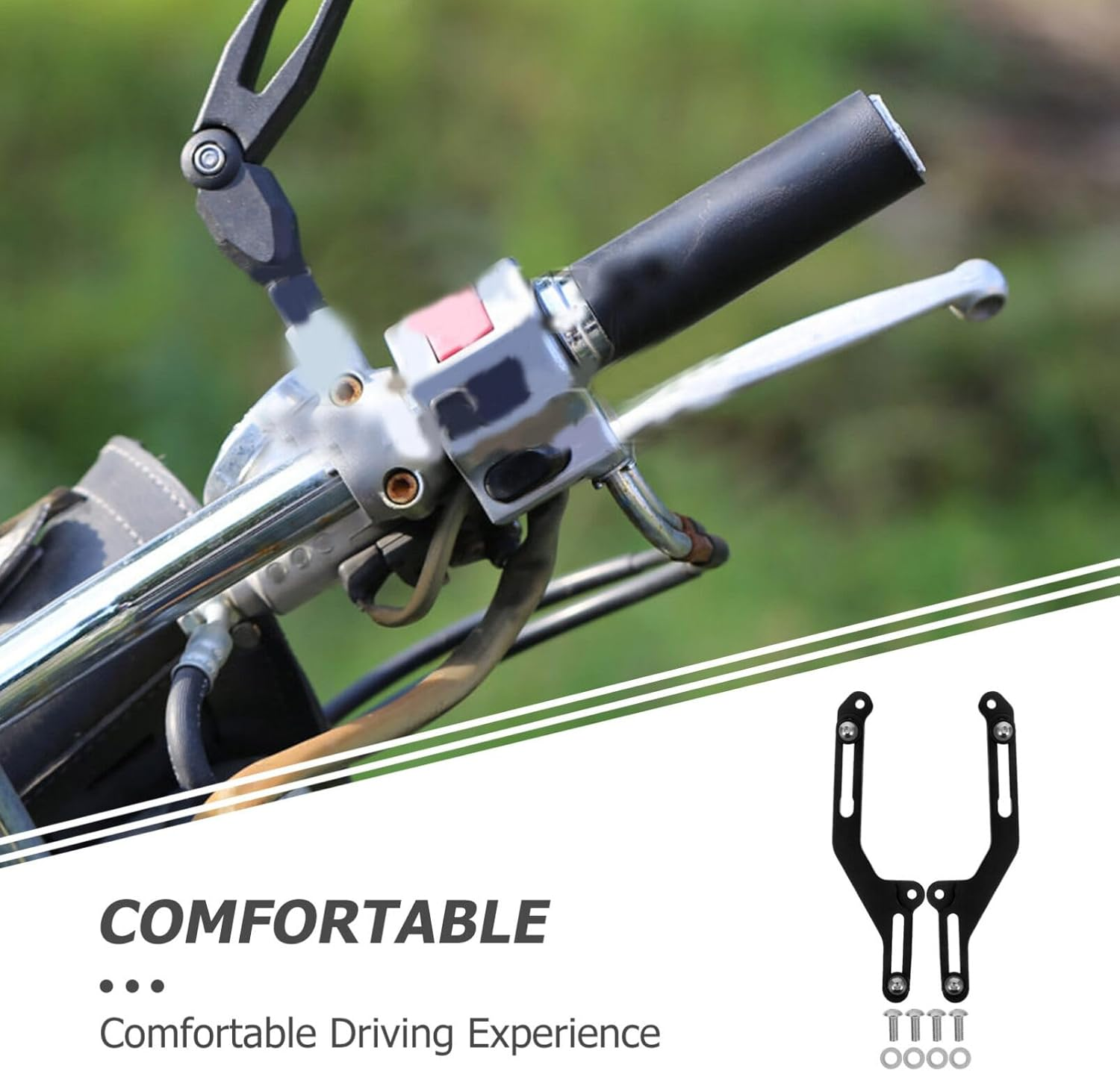 Iplusmile 1 Pair Motorcycle Windscreen Adjusters Windshield Support Bracket Compatible with Honda Transalp Xl750 2023 2024 image number 3