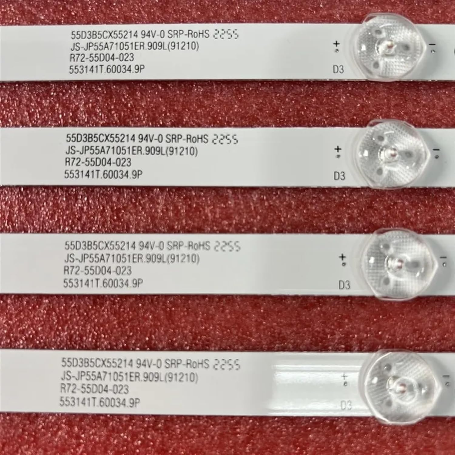 LED Backlight Strips for 55D3B5CX55214 K55DLJ10US JS-JP55A71051ER.909L R72-55D04-023 553141.60034.9P TV 55 TDSISTEM image number 3