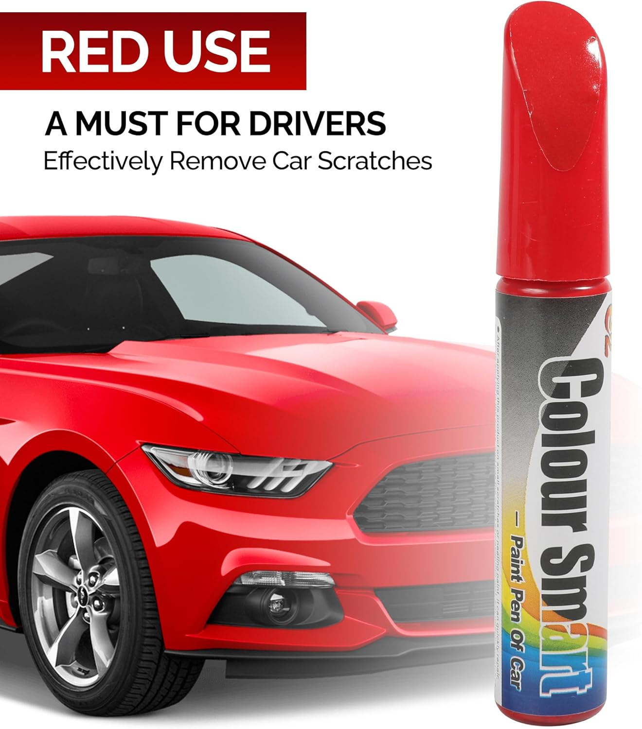 RACOONA Car Touch up Paint, Red, 1 Ml, Automotive, Car Paint Scratch Repair Pen, Outdoor Use, Rust Resistant