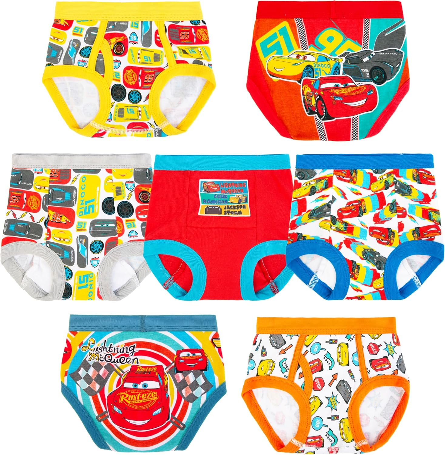 Disney Boys Cars 3Pk Training Pants & 4Pk Underwear