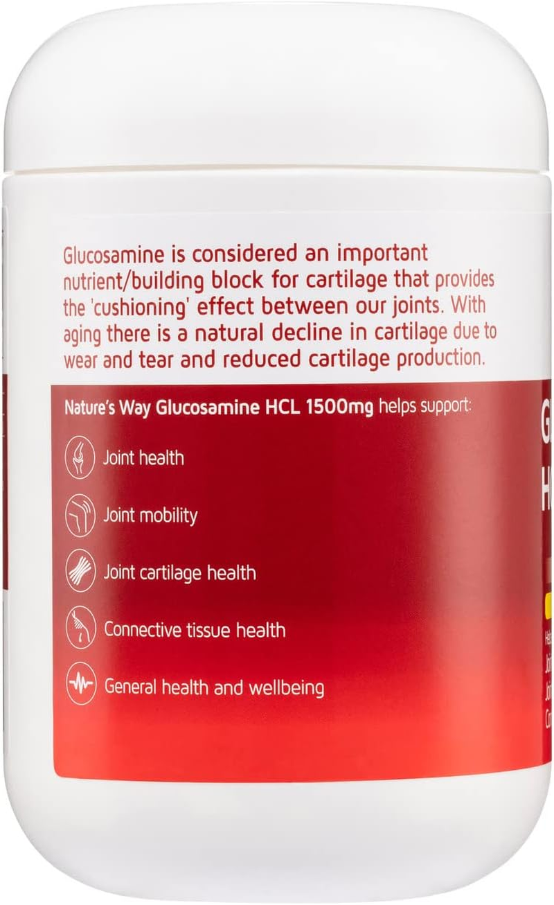 Nature'S Way 1500Mg Joints Health Glucosamine HCL Film Coated 200 Tablets image number 2
