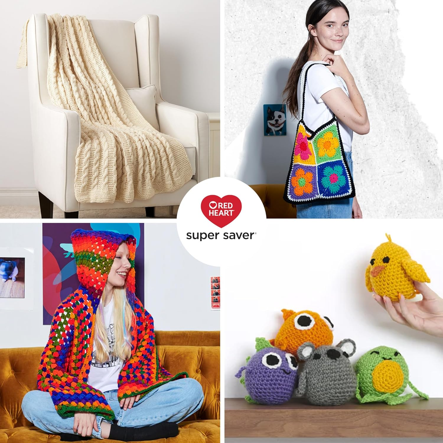 Red Heart Super Saver Yarn, Sutherland Stripe 3 - Parrot Stripe image number 5