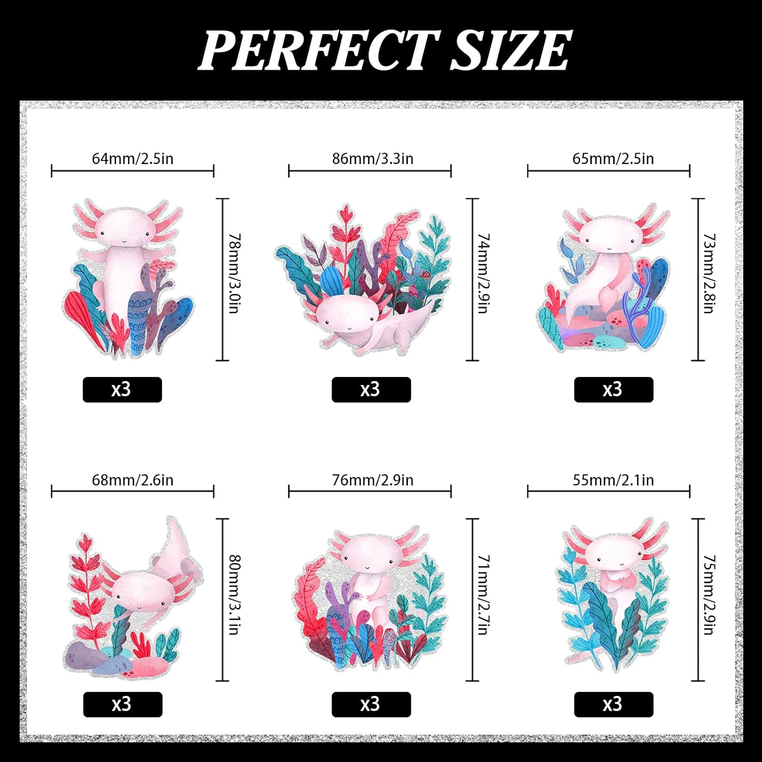 18Pcs Cute Cartoon Salamander Kids Happy Birthday Cupcake Decorations Set-This Is a Great Party Decoration for Reptile Party, Boys and Girls Birthday Party, Newt Theme Party, or Baby Showers-Liangss image number 4