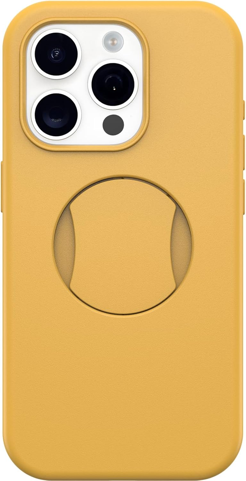 Otterbox Iphone 15 Pro (Only) Ottergrip Symmetry Series Case - on the SPOT (Brown), Built-In Grip, Sleek Case, Snaps to Magsafe, Raised Edges Protect Camera & Screen