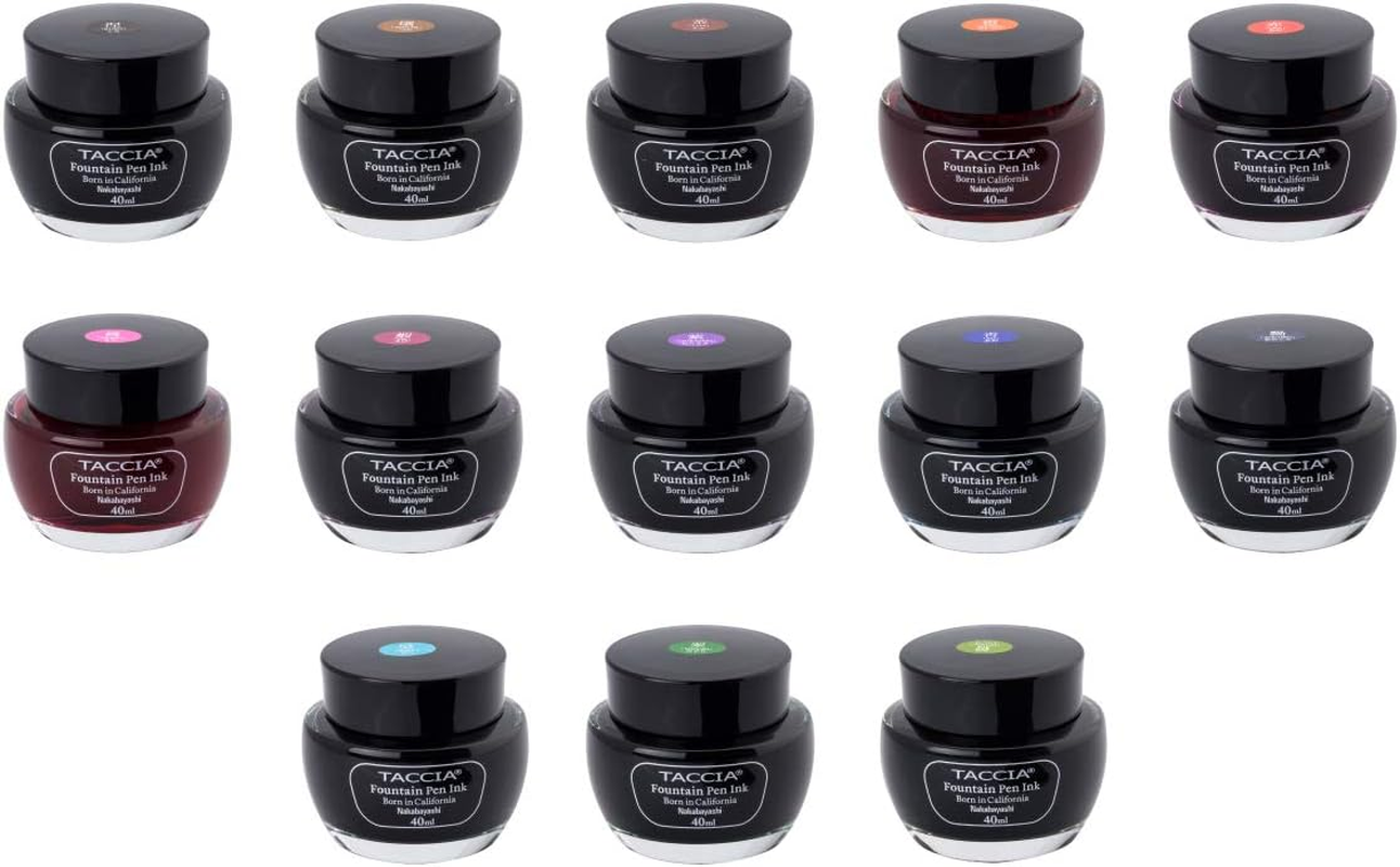 TACCIA TFPI-WD40-10 Blue Ink Fountain Pen Ink, Water-Based Dye, Blue image number 3