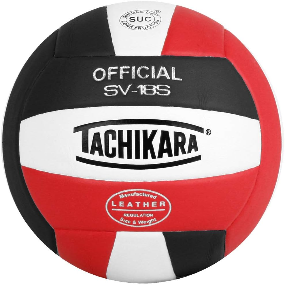 Tachikara Institutional Quality Composite Leather Volleyball, Royal-White image number 4