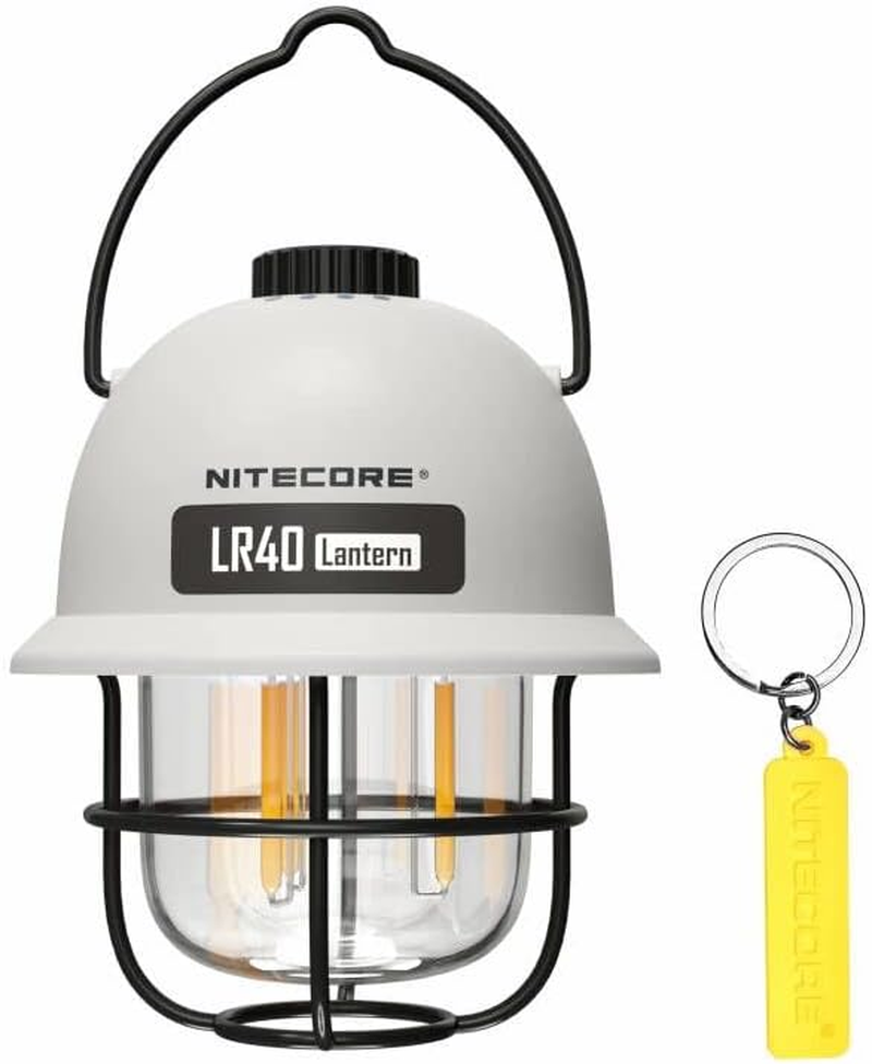 NITECORE LR40 White Multifunctional USB-C Rechargeable Camping Lantern with NITECORE Tag