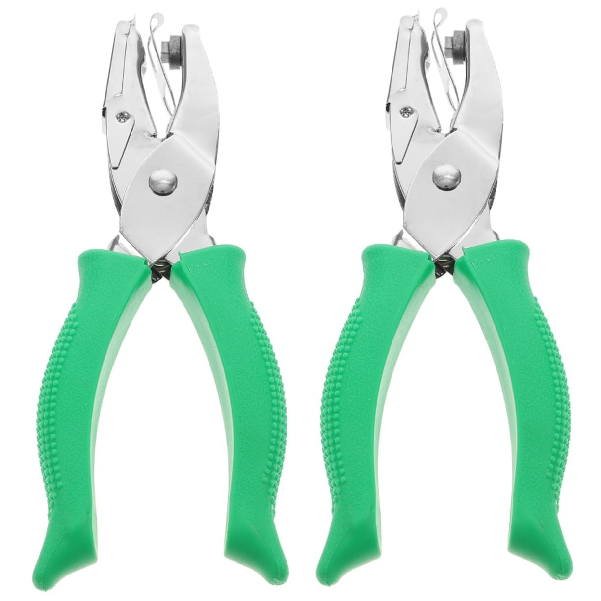 Operitacx 2Pcs Single Hole Punch Plier Metal Hand Puncher Tool for Paper and Crafts for Binder Hole Punching
