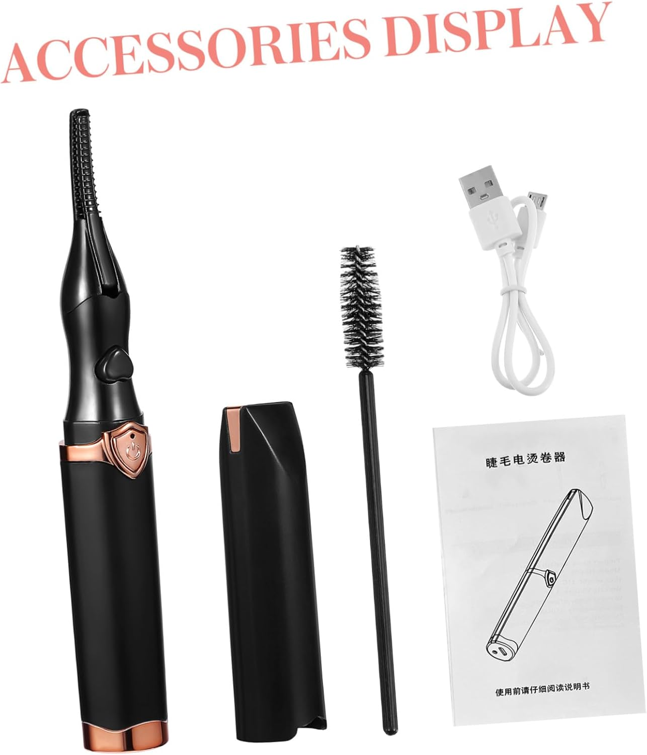 CLISPEED Electric Eyelash Curler Usb Rechargeable Portable Eyelash Curling Tool for Women Girls for Travel Makeup image number 6