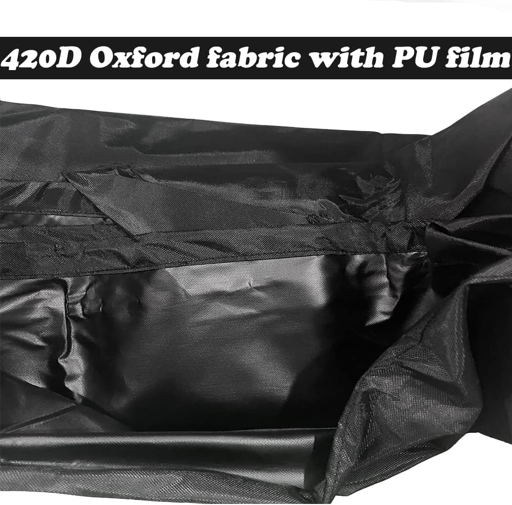 Foldable Electric Wheel Chair Cover, 420D Waterproof Mobility Scooter Storage Cover for Travel Power Wheelchair Dust Protective Cover with Adjustable Drawstring (45" L X 29.5" W X 51" H) image number 3