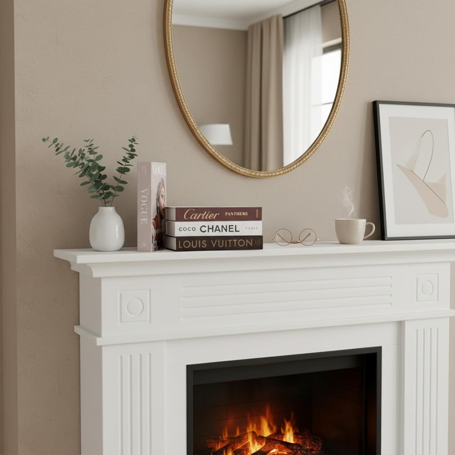 Decorative Books for Home Decor, Set of 4 Stylish Faux Books, DIY Books Stack for Coffee Table/Office/Shelf/Farmhouse/Living Room Decor, Modern Hardcover Stacked Display Books image number 3