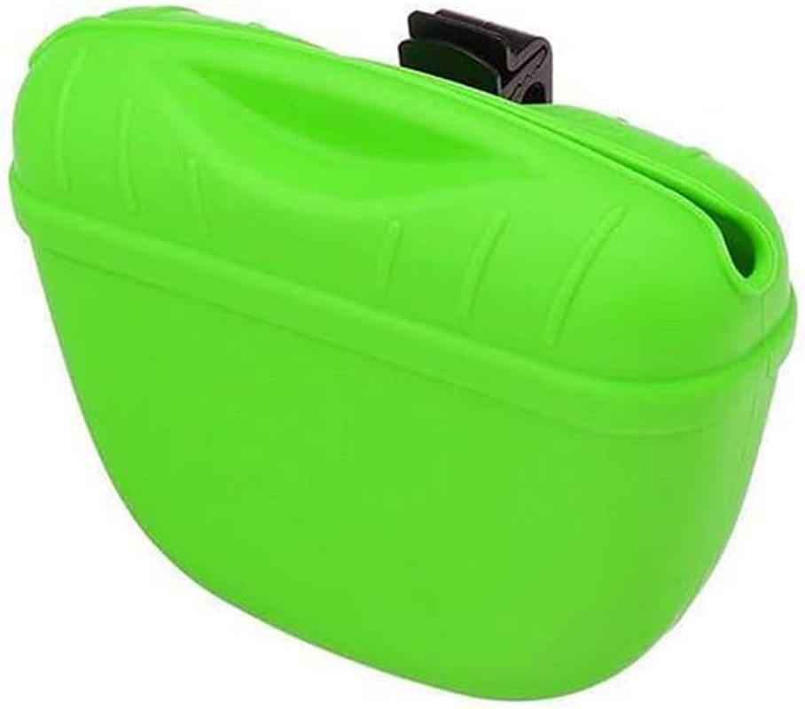 Tophomer Silicone Dog Treat Pouch, Gray/Black/Blue/Red/Green Treat Bag Training Pet Puppy Bag Portable Training Pouch with Clip for Belt for Dog Walks image number 1