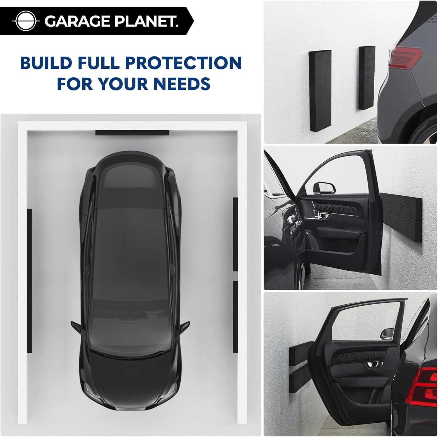 Garage Planet WP01 Garage Wall Protector Car Door Protector, Tool-Free, Designed in Australia (2-Pack) image number 5