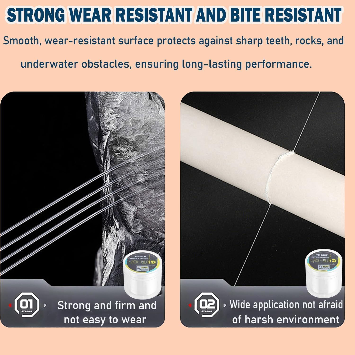 SILHOL Fishing Line, Clear Nylon Thread for Jewellery and Crafts, 0.43Mm Invisible Strong String for Beading, Fishing, Hanging Decorations (300M) image number 3