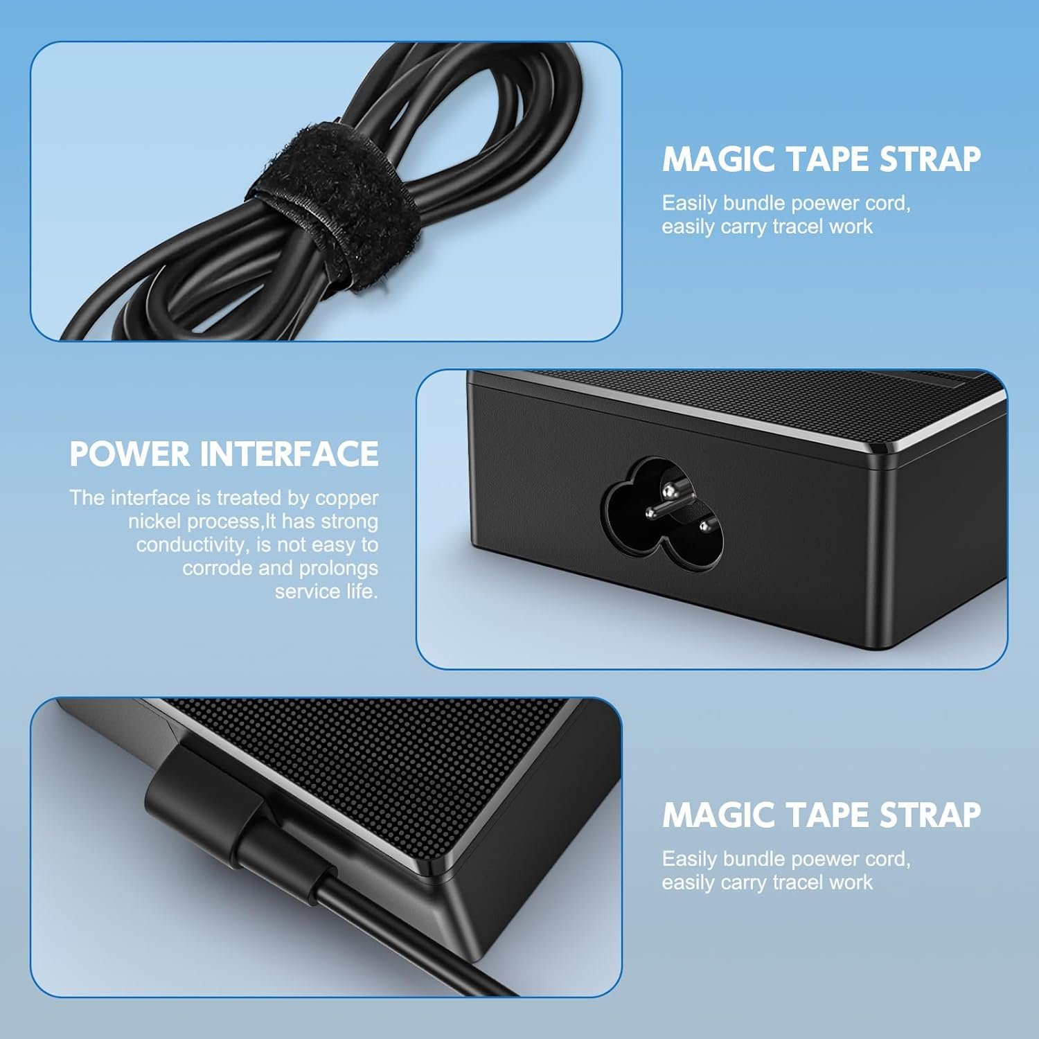 USB C Laptop Charger, 100W USB C Charger Fast Charging for for Lenovo, HP, Dell, Mac Book Pro, Asus,Acer,Tablet Chargers Adapters Power Cord Type-C 100W 96W 90W 87W 65W 45W 30W image number 6