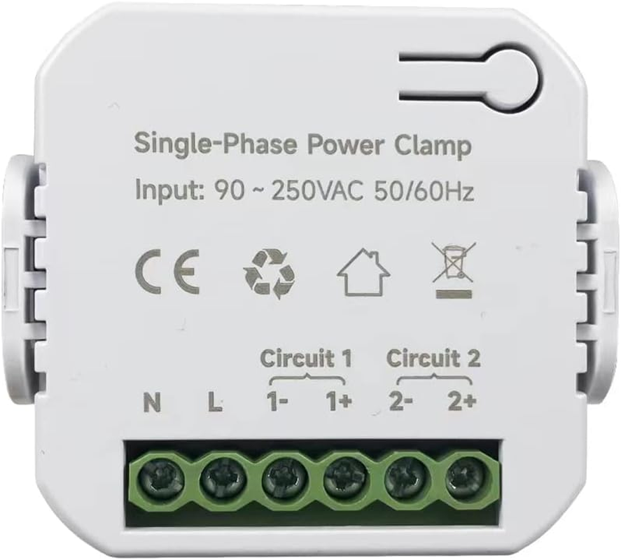Qezodsx Tuya Smart Life Wifi Energy Meter 80A with CT Clamp Kwh Power Consumption Monitor Electricity Statistics, 2 CT image number 3