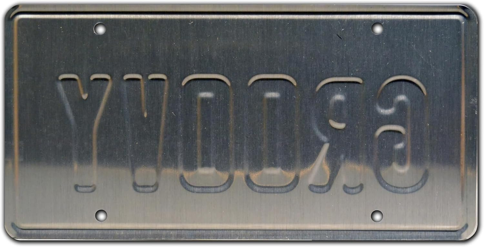 Celebrity Machines Ash Vs Evil Dead | Ash William'S Oldsmobile | Groovy | Metal Stamped Vanity Prop License Plate image number 4