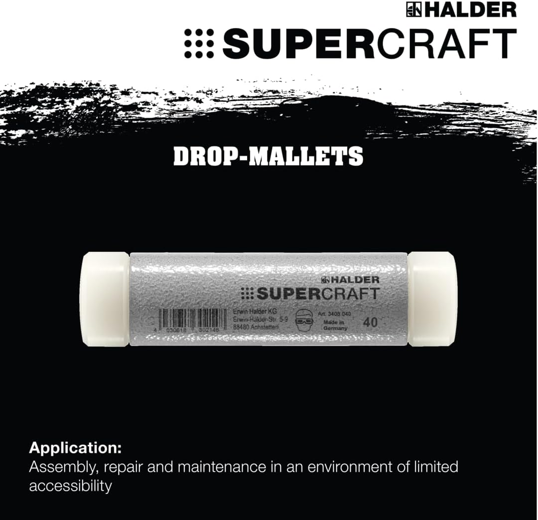 Halder Non-Rebound Drop-Mallet, 20 Mm Head Diameter image number 5