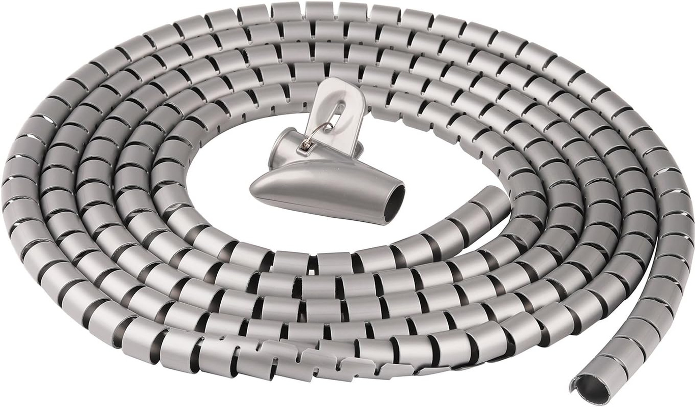 Cable Organizer Coiled Tube Sleeve Cable Cable Management Sleeve Chengsi NBXG0061 3M*16Mm Silver image number 3
