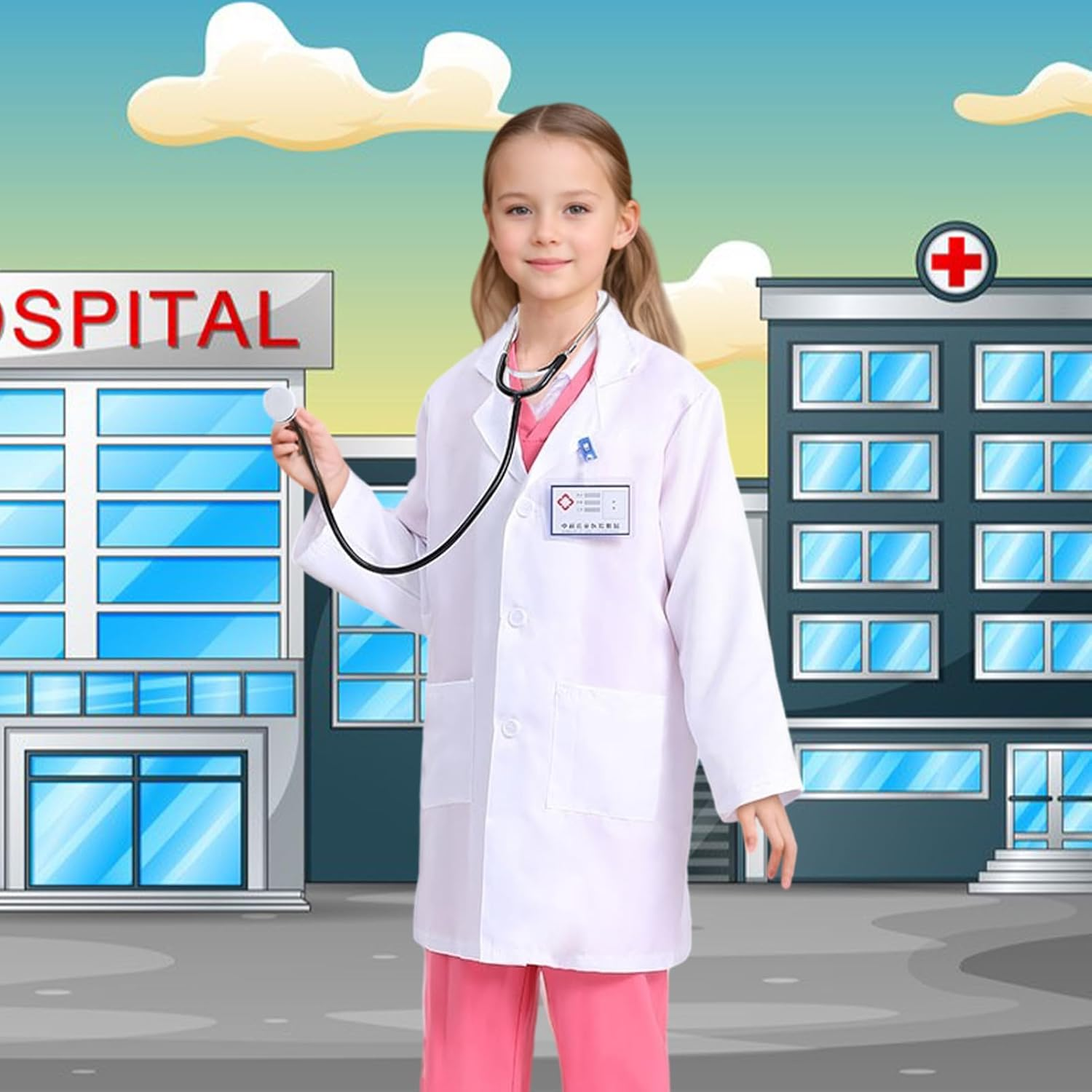 Doctor Costume for Kids, Doctor Accessories Carnival Party Cosplay image number 6