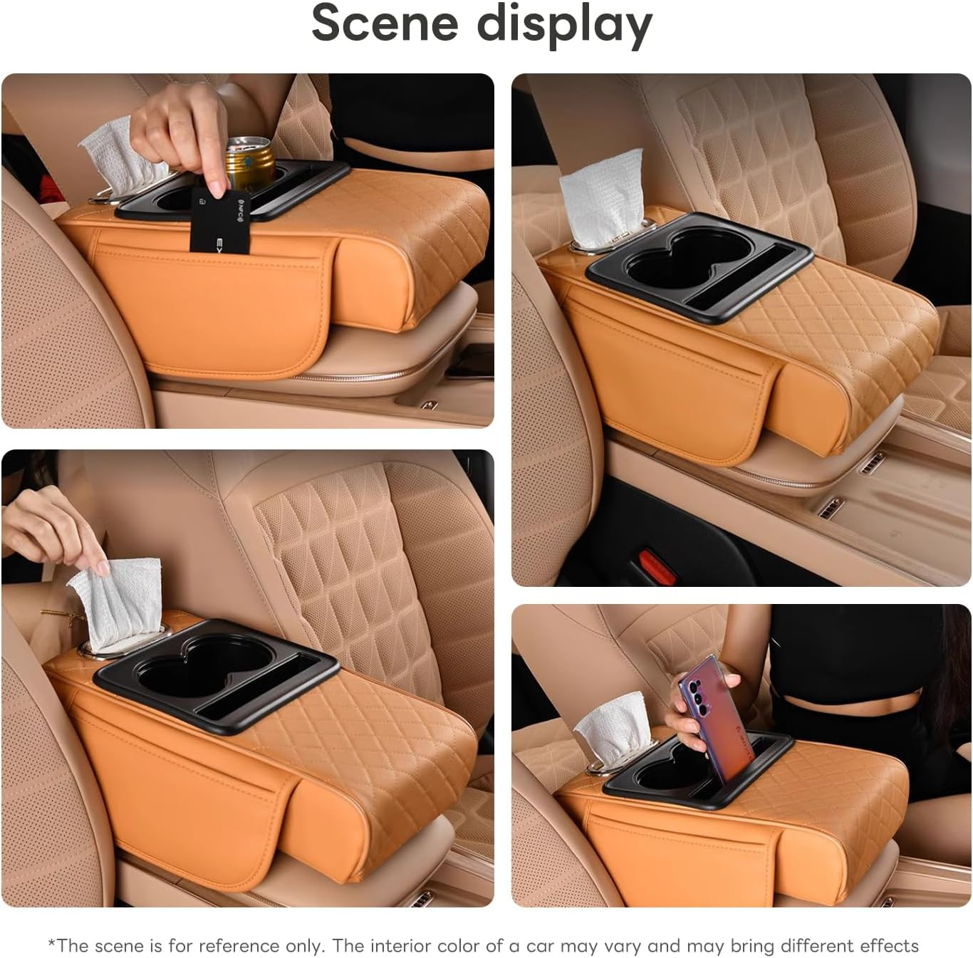 Universal Armrest Cushion Pad, Leather Armrest Box Pad