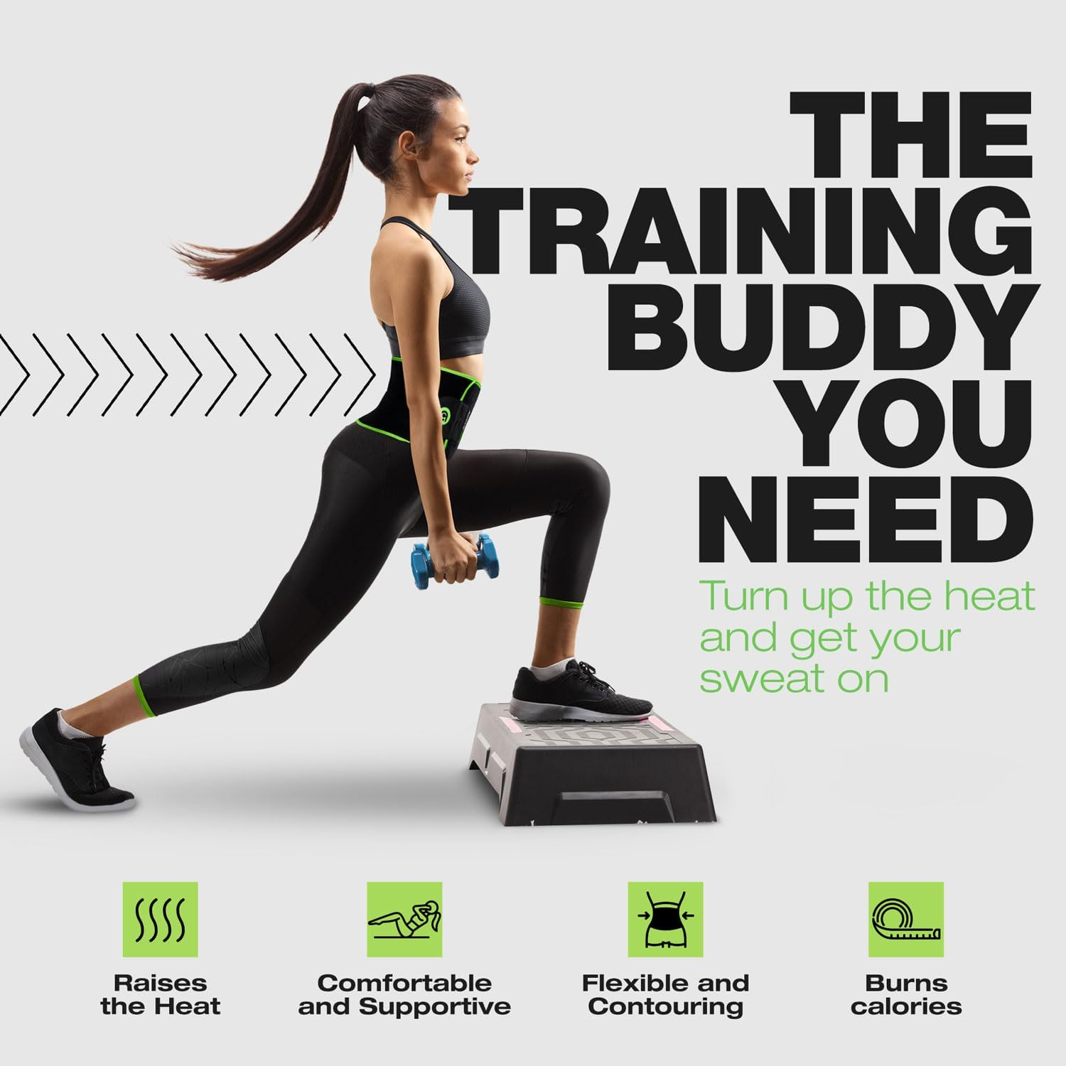 Activegear Waist Trimmer Belt for Stomach and Back Lumbar Support image number 4