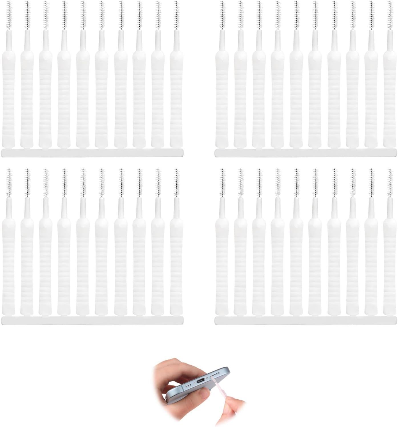 Coastalpure 40 Pack Phone Cleaning Kit | Mini Brushes & Tools for USB-C Port, Airpods, Keyboard, Shower Head, Camera, Computer, Jewelry & Electronics Dust Removal image number 6