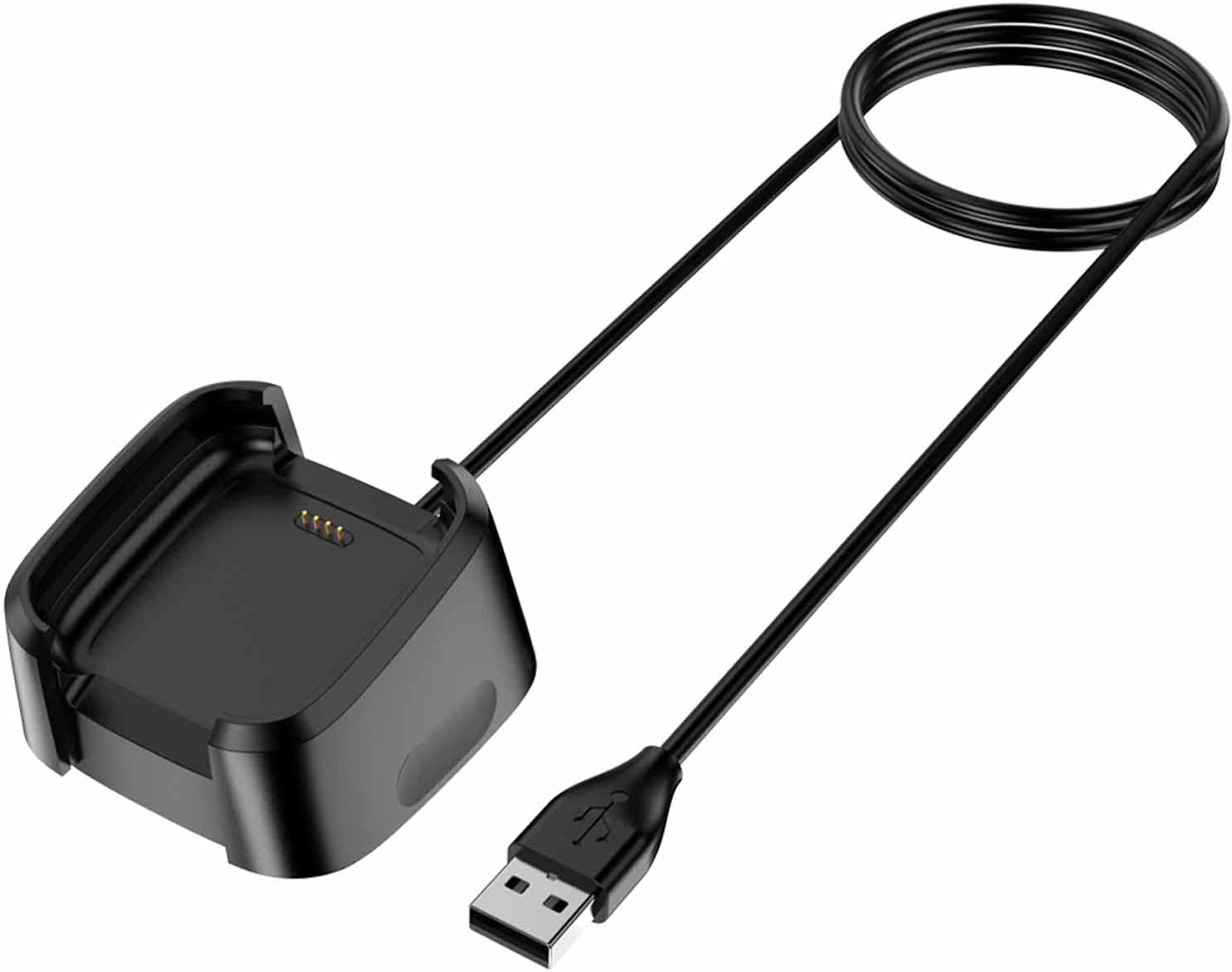 96CM Long Magnetic Charger for Fitbit Versa 2 Charger Only, 96Cm/3.3Ft Cord USB Charging Cable Dock for Fitbit Versa 2 Smartwatch Accessories image number 1