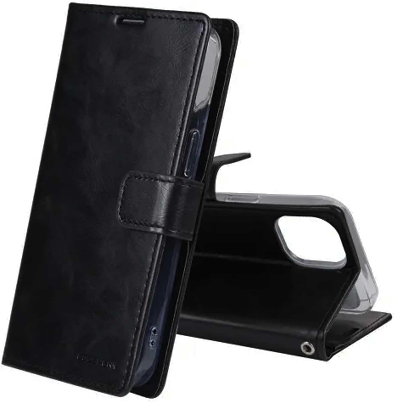 Mercury Goospery Blue Moon Diary Wallet Case for Iphone 14 Pro Max (6.7") - Black - Gold image number 6