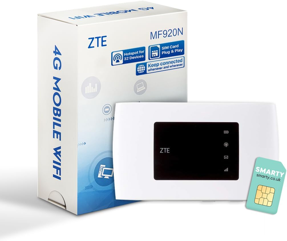 ZTE MF79N, Unlocked Wi-Fi USB Modem, Low Cost Travel Wi-Fi, External Antenna Ports (White) image number 5