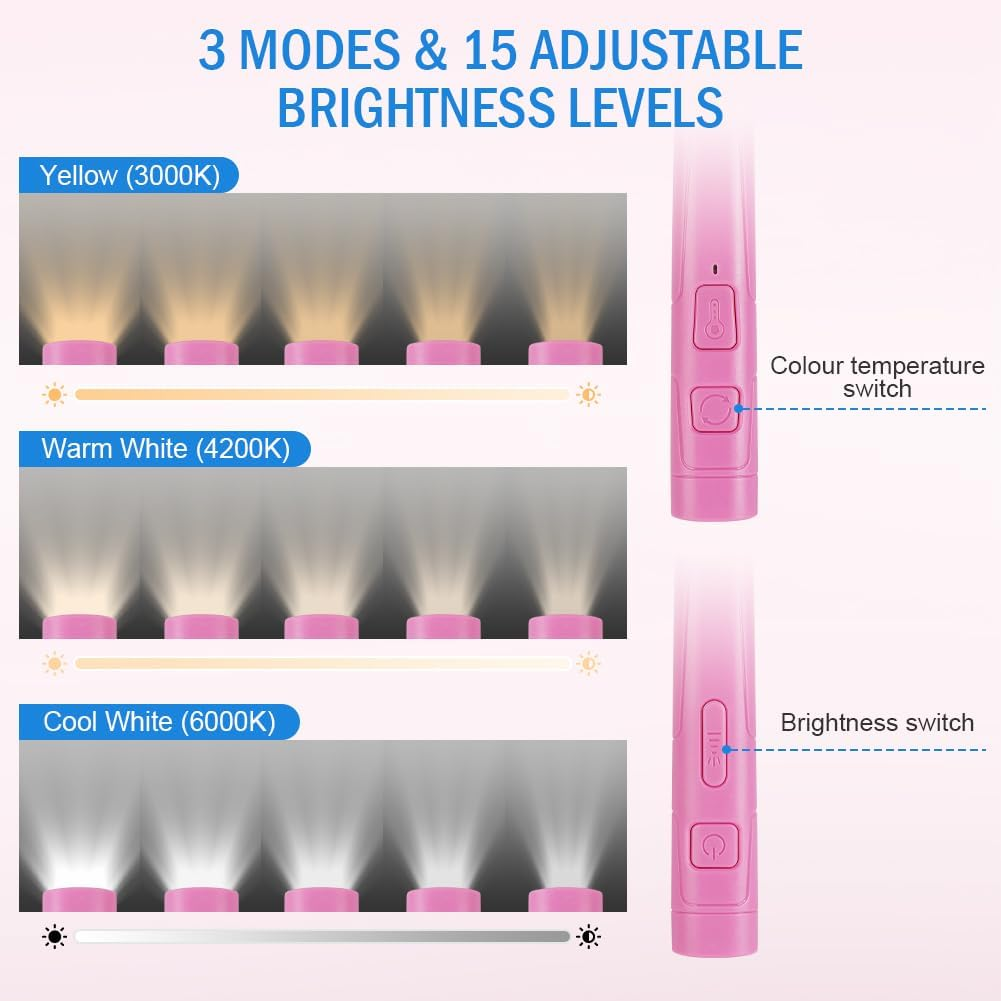 AUAUY Neck Lamp-Pink image number 2