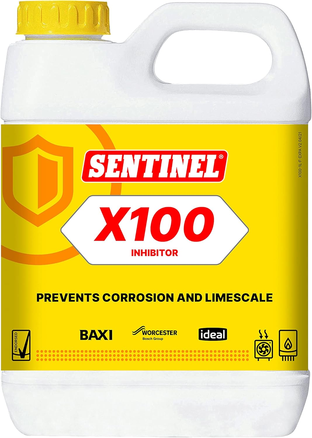 Sentinel - X100 Inhibitor 1L, Market Leading Heavy Duty Central Heating Inhibitor, Protection against Corrosion and Limescale, Ensures Maximum Heating Efficiency and Extends System Life, Clear (88000) image number 2