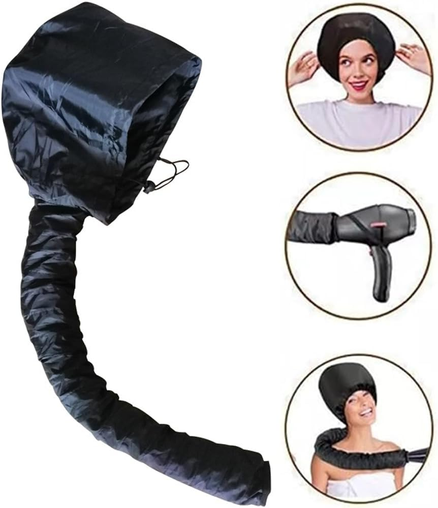 HHWRT Hair Dryer Cap, 2 Pcs Hair Dryer Bonnet, Hair Hood Dryers and Blow Dryer Attachment for Home Use, up Drying Time, Hair Dryers Cap Perfect for Speedy Drying & Deep Conditioning at Home image number 2