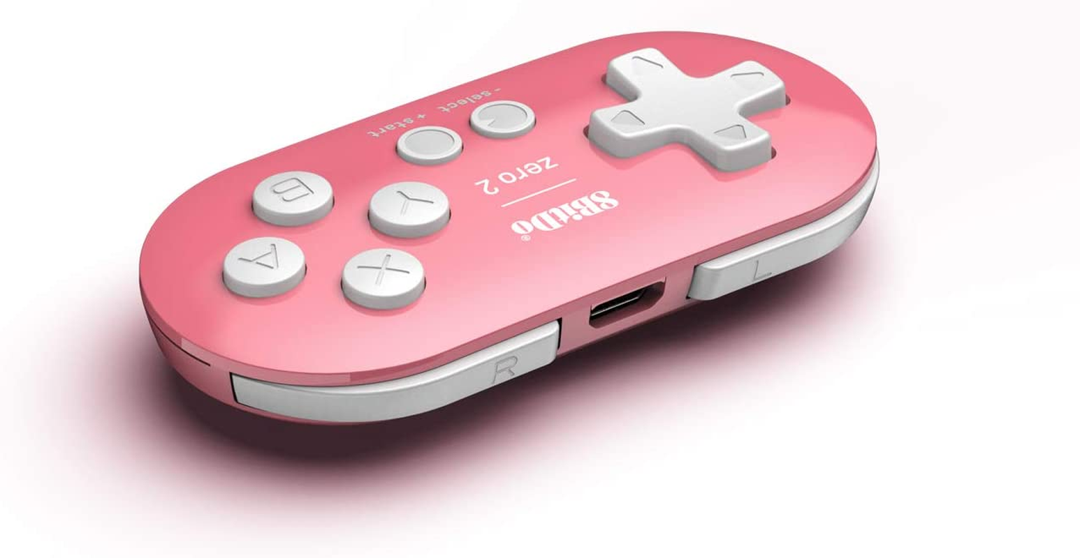 8Bitdo Zero 2 Bluetooth Gamepad (Pink Edition) image number 1