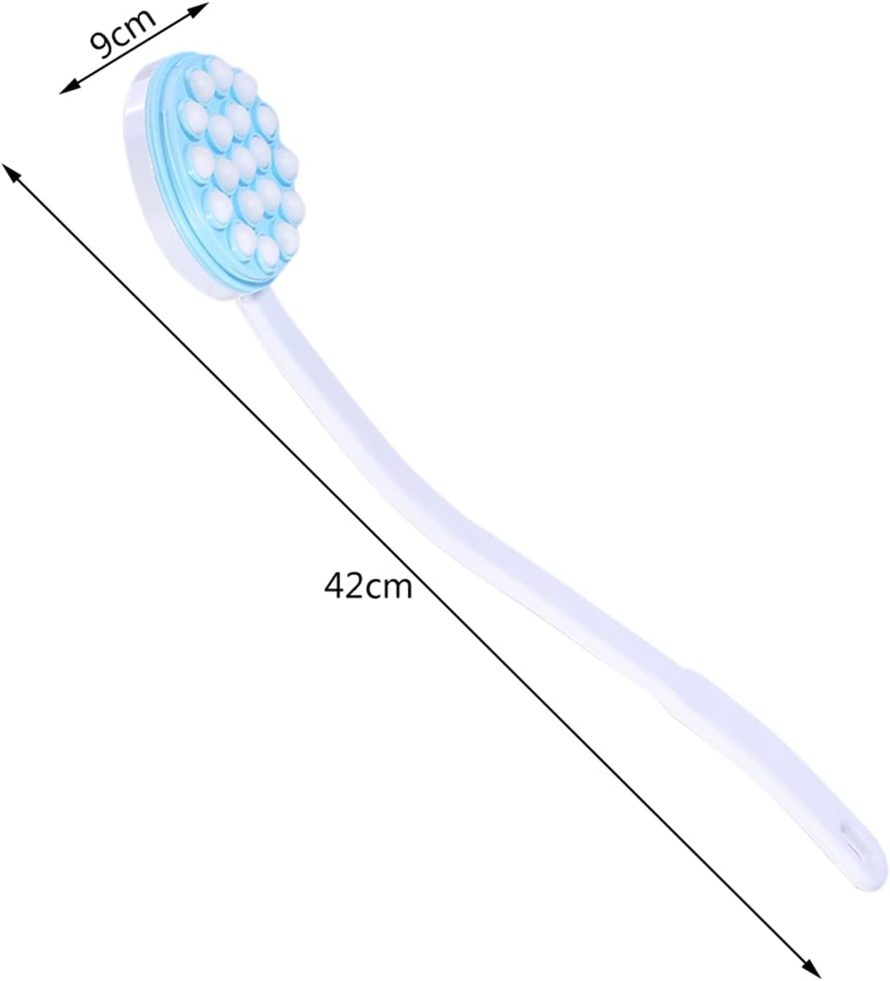 Back Lotion Applicator and Massager, Long Handled Handle for Sunscreen, Cream, Shower Gel on Back, Legs and Feet, Long Shower Brush And image number 3