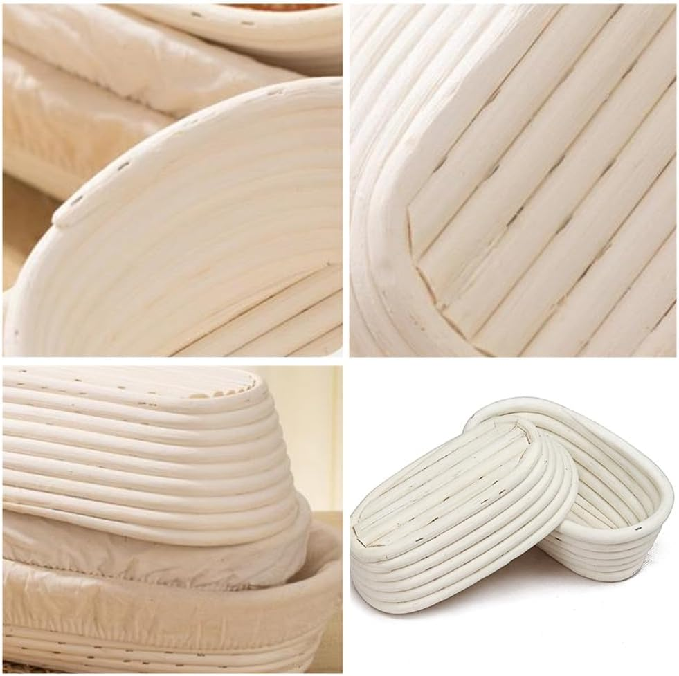 Complete Sourdough Bread Baking Supplies,Sourdough Starter Kit,Caasfooy Bread Proofing Basket Set, Premium Baking Tools,Dough Whisk, Scoring Tool, Scraper for Professional and Home Baker image number 3