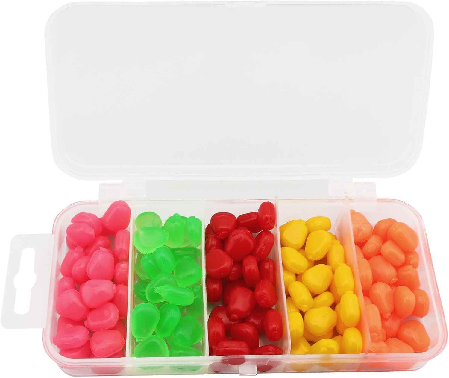 Origlam 125Pcs Simulation Fake Soft Baits Corn Carp Bait, 5 Colors Artificial Fake Corn Fishing Lure Carp Lures Baits image number 3