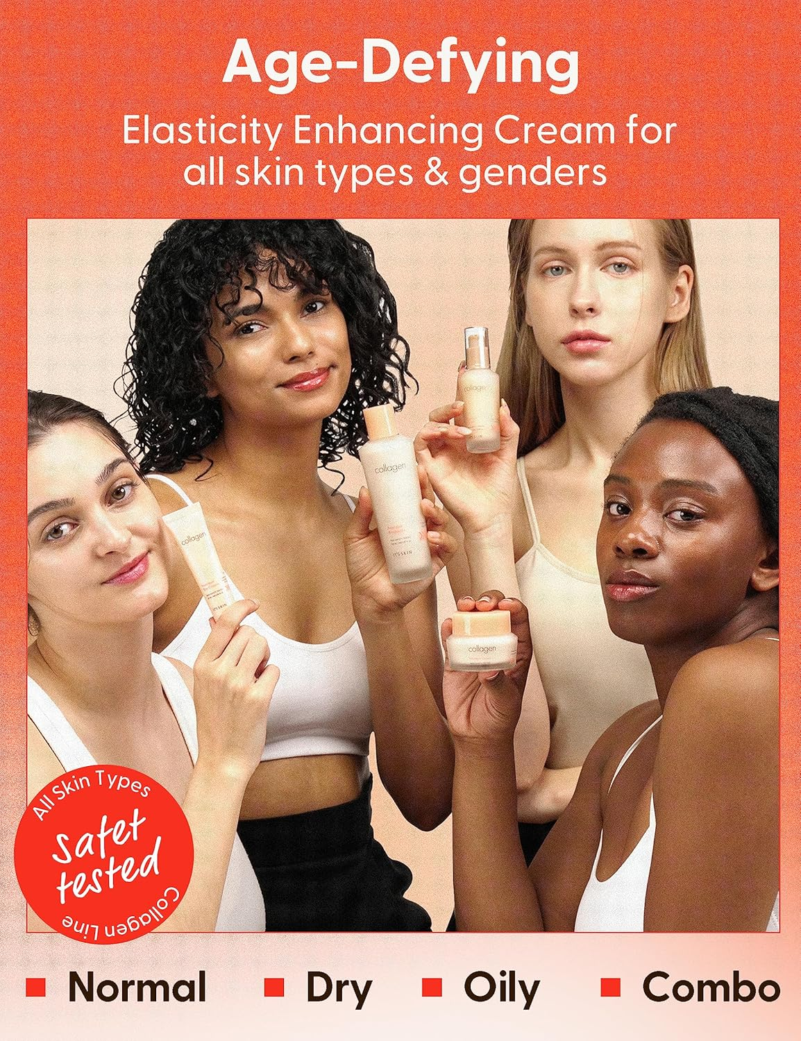 It'S SKIN Collagen Nutrition Cream 50Ml 1.69 Fl. Oz. - Face Moisturizer Cream Skin Care Moisturizing anti Aging Facial Boost for Wrinkles Hydrating Lifting image number 4