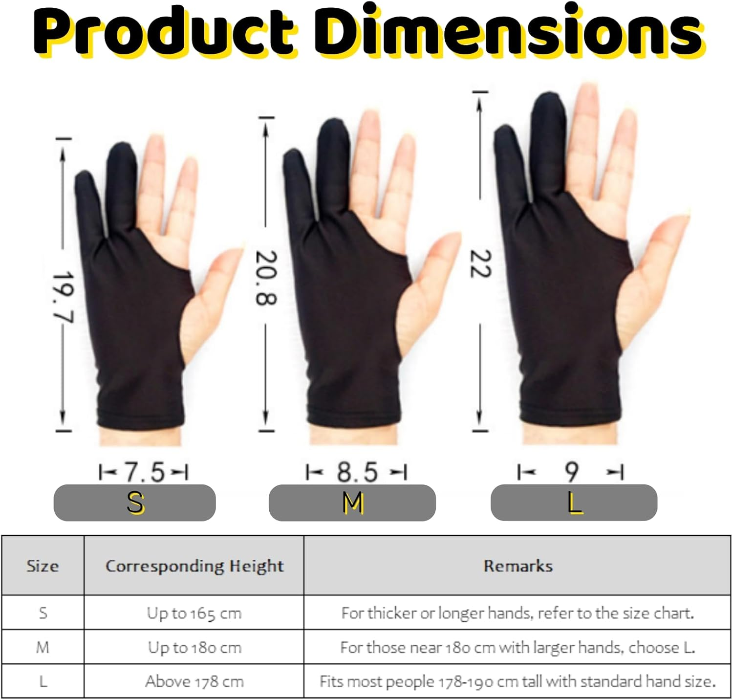 2 Pack Artist Drawing Gloves for Digital Art & Graphic Tablets - Palm Rejection, Smooth & Breathable Sketching Gloves for Left & Right Hand image number 2