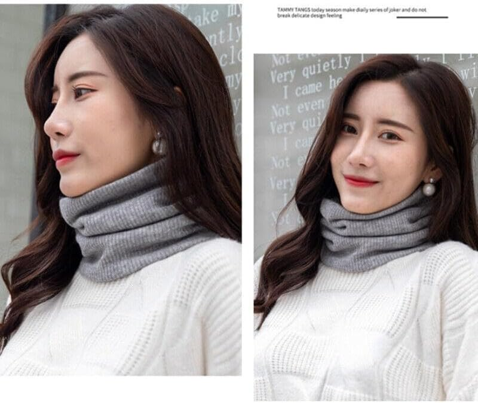 AIMALL Winter Thermal Fleece Scarf Neck Warmer Balaclava, Dual-Layer Ski Tube Beanie for Men & Women