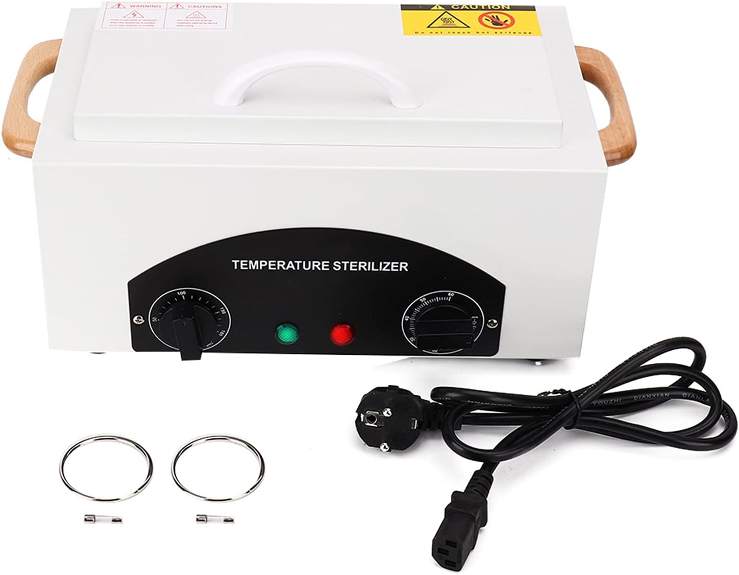 Hot Air Steriliser Disinfectant, 300 W Dry Heat Steriliser Temperature Adjustable High Temperature Disinfection for Instruments, for Cosmetics Foot Care Nail Tools Sterilisation Device image number 1